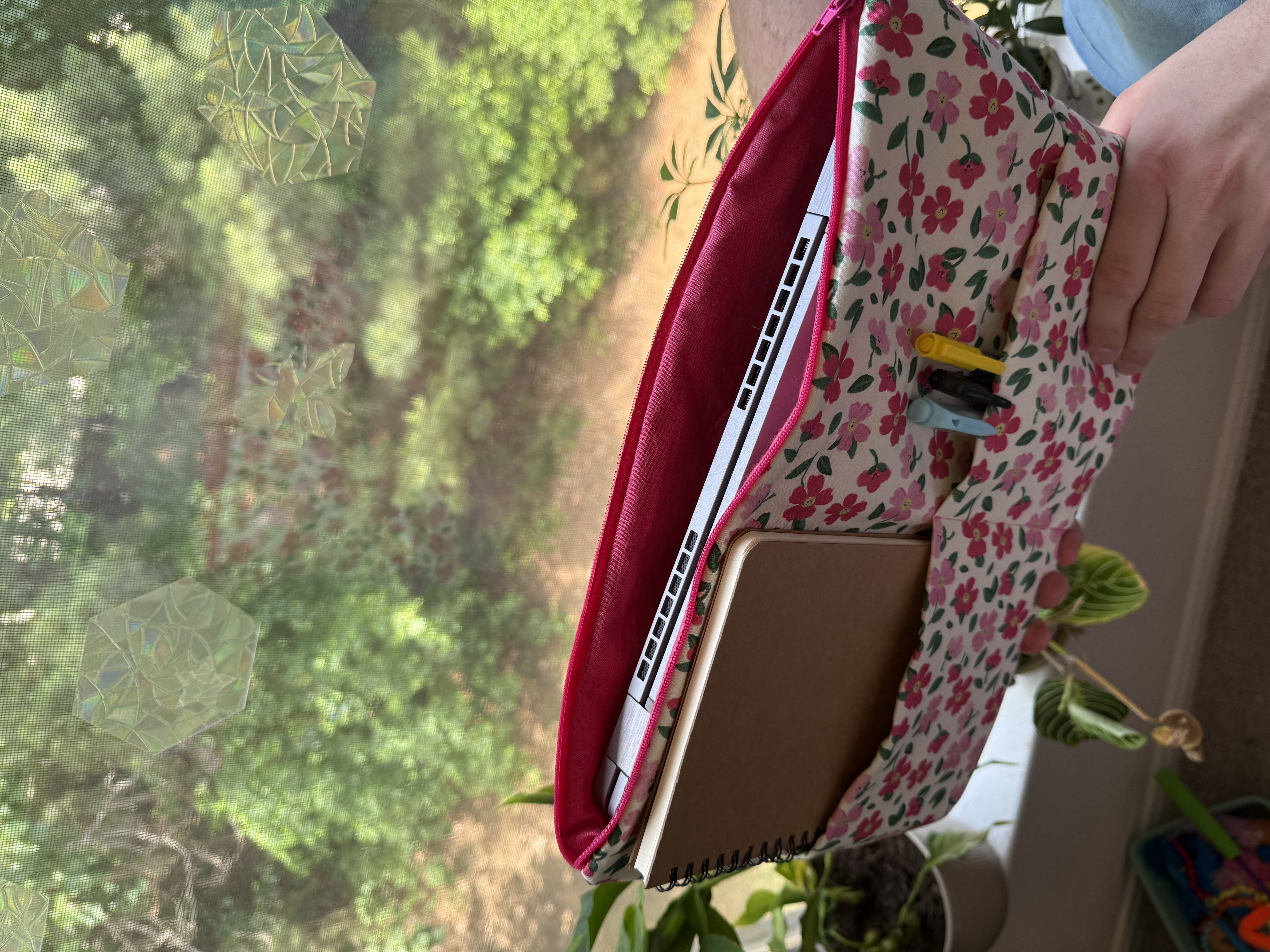 Handmade laptop sleeve